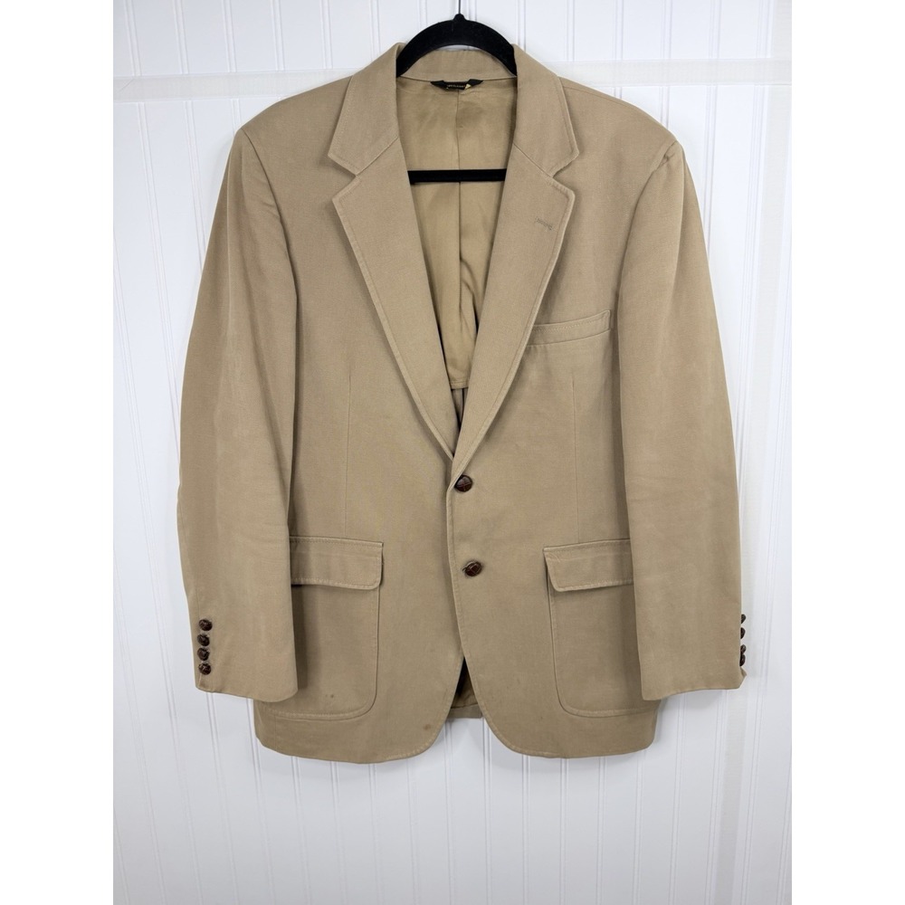 Unbranded Corduroy Denim Jacket Mens No Tag Tan Good Vintage Blazer Sport Coat